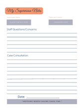 Load image into Gallery viewer, Clinical Supervision Notebook
